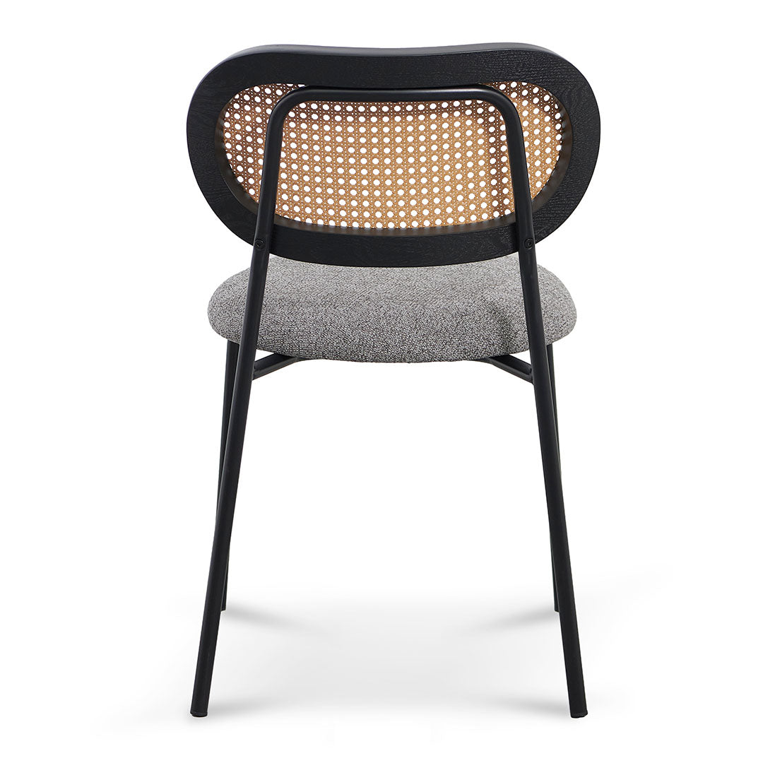 Set of 2 -Woodard Dining Chair - Spec Charcoal