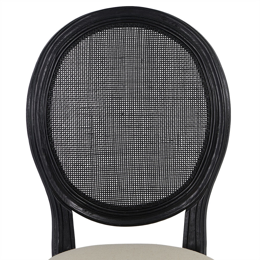 Black ELM Dining Chair - Dawn Beige (Set of 2)