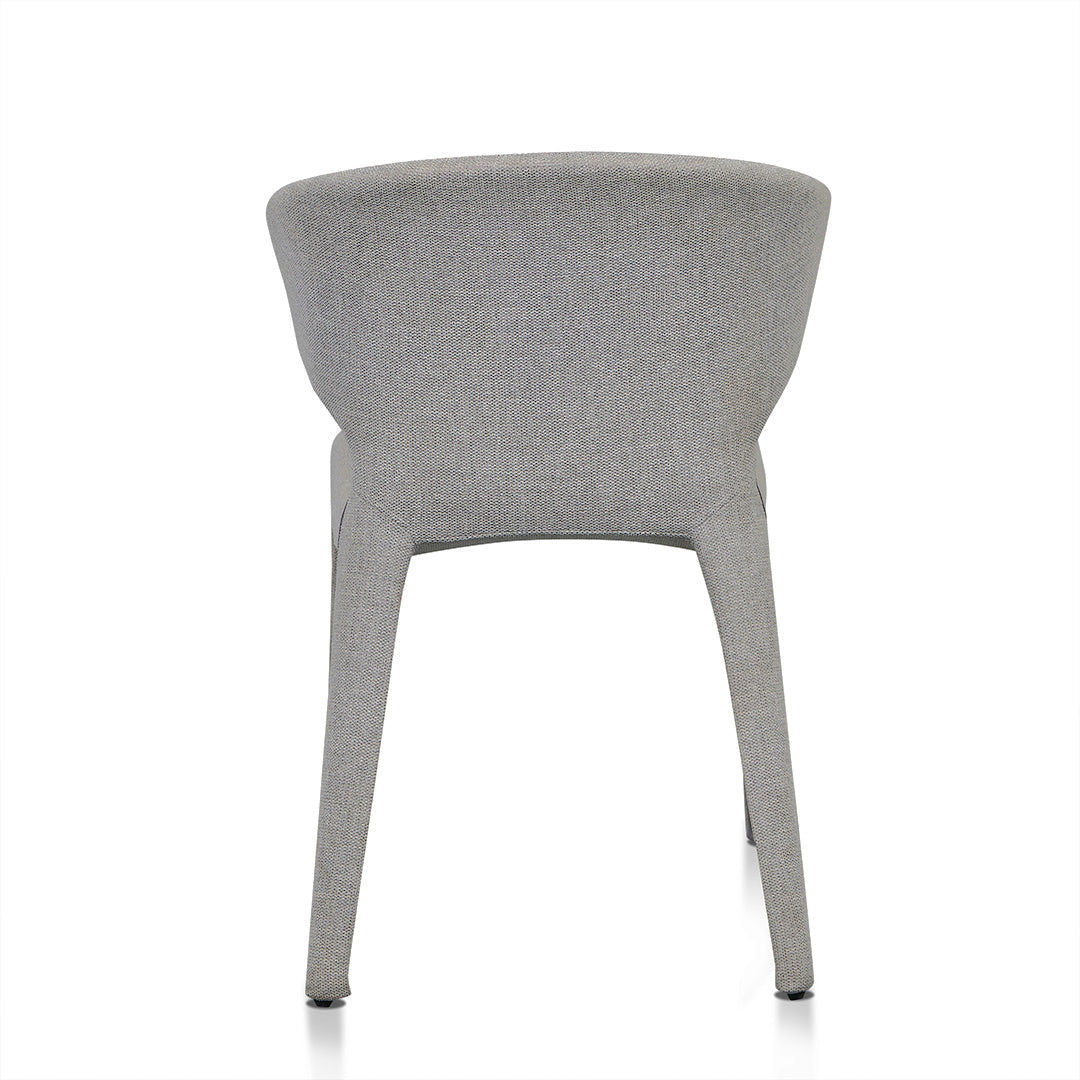 Set of 2 - Pollard Fabric Dining Chair - Coastal Light Grey