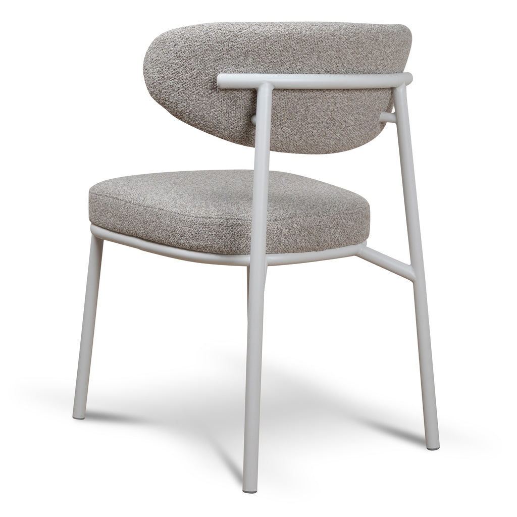 FHx2 White Dining Chair - Clay Grey (Set of 2)