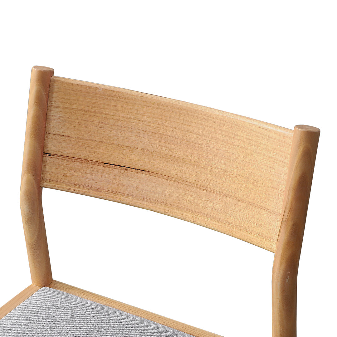 Set of 2 - Mirit Natural Dining Chair - Moon Grey