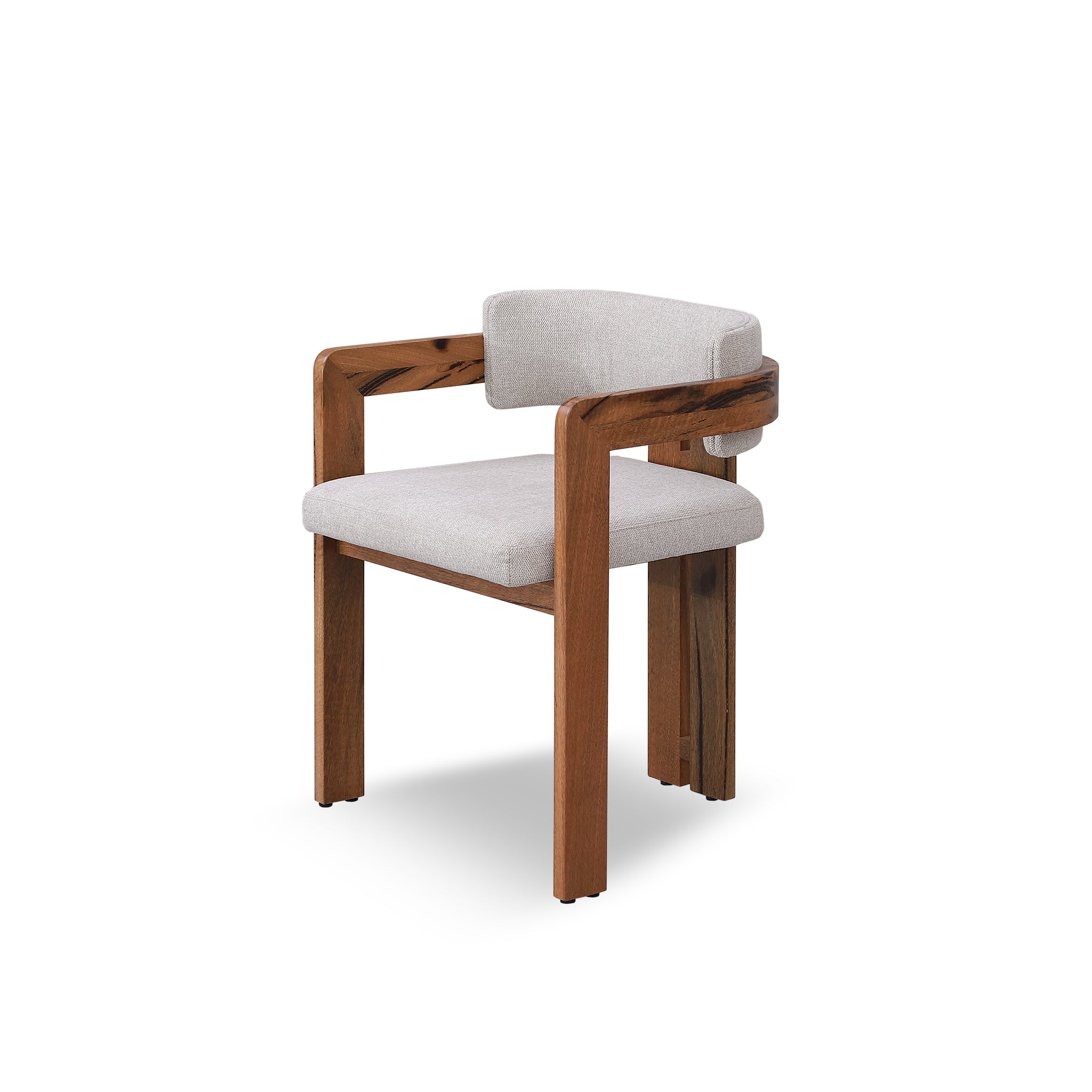 Set of 2 - Merari Natural Marri Dining Chair - Stone Beige