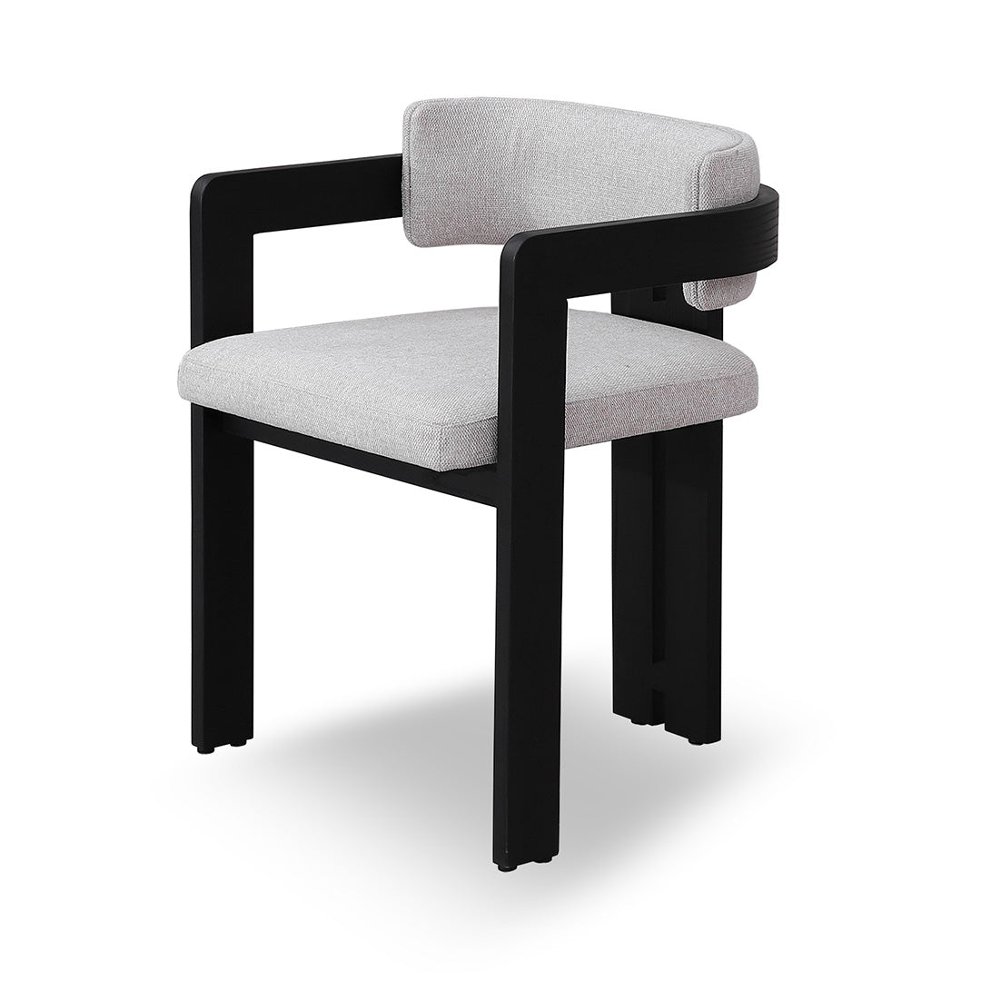 Black Dining Chair - Stone Beige (Set of 2)