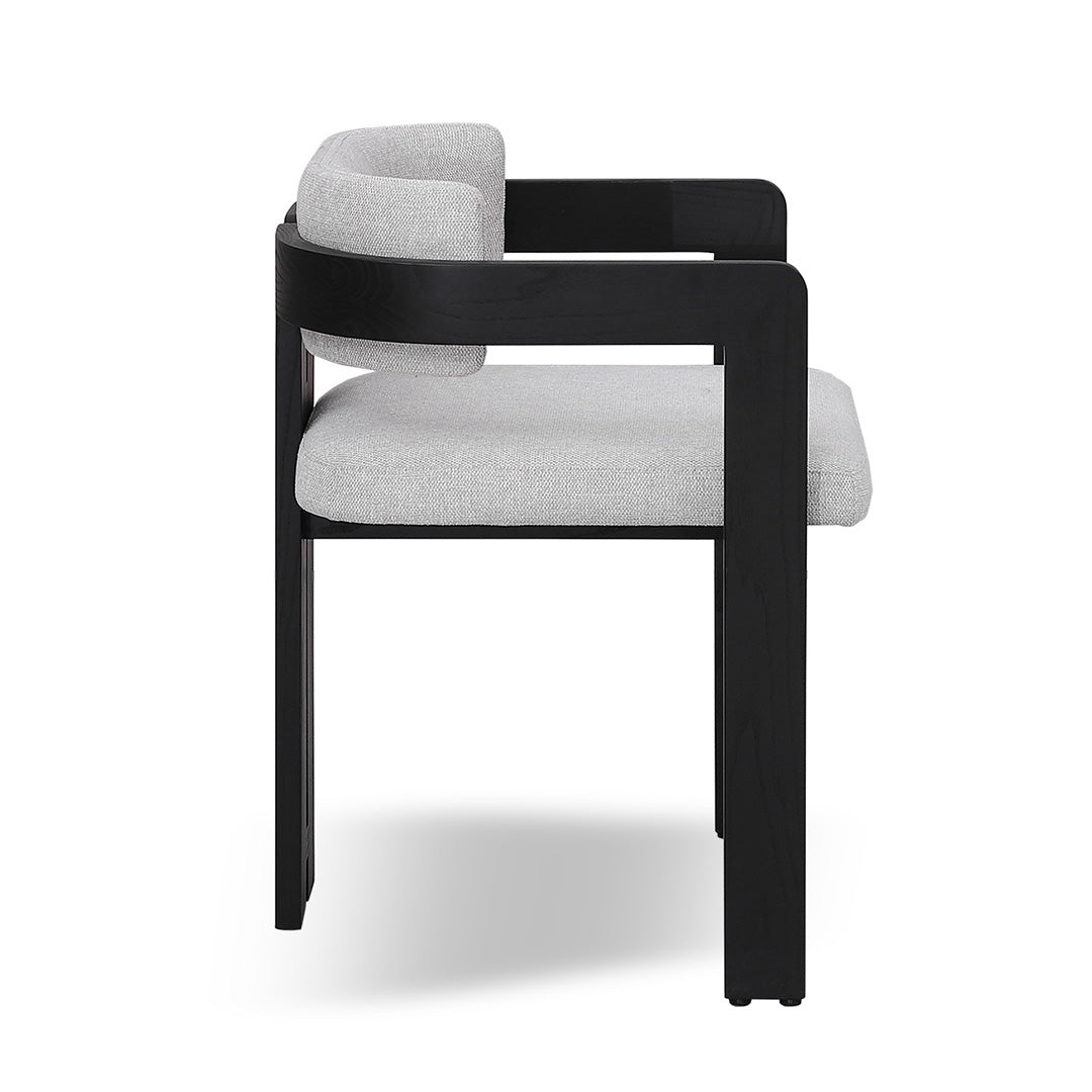 Black Dining Chair - Stone Beige (Set of 2)