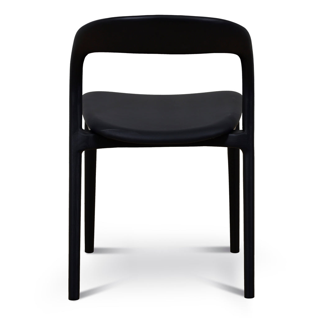 Set of 2 - Caspar Dining Chair - Full Black