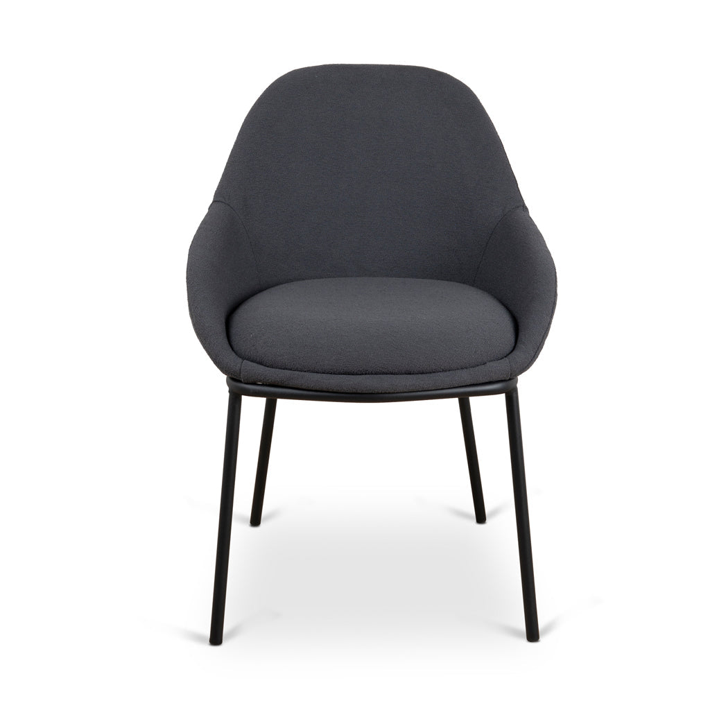 Fabric Dining Chair - Charcoal - image 2