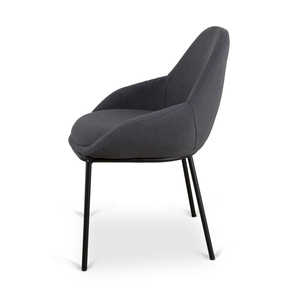 Fabric Dining Chair - Charcoal - image 3