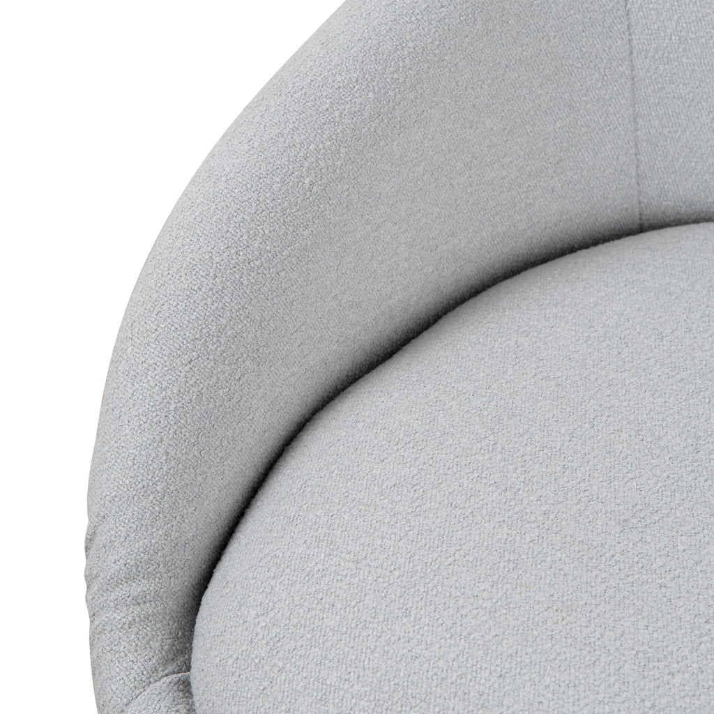 Fabric Dining Chair - Pale Grey - image 10