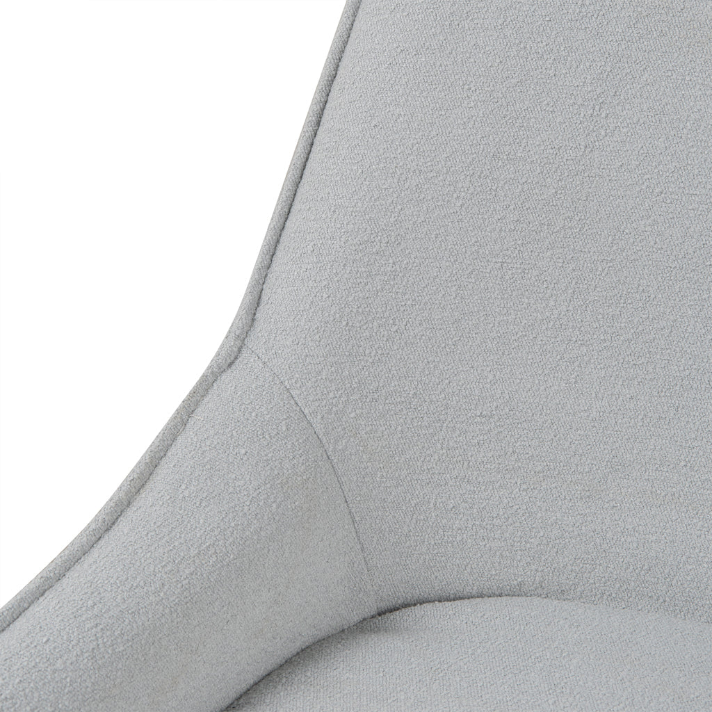 Fabric Dining Chair - Pale Grey - image 10