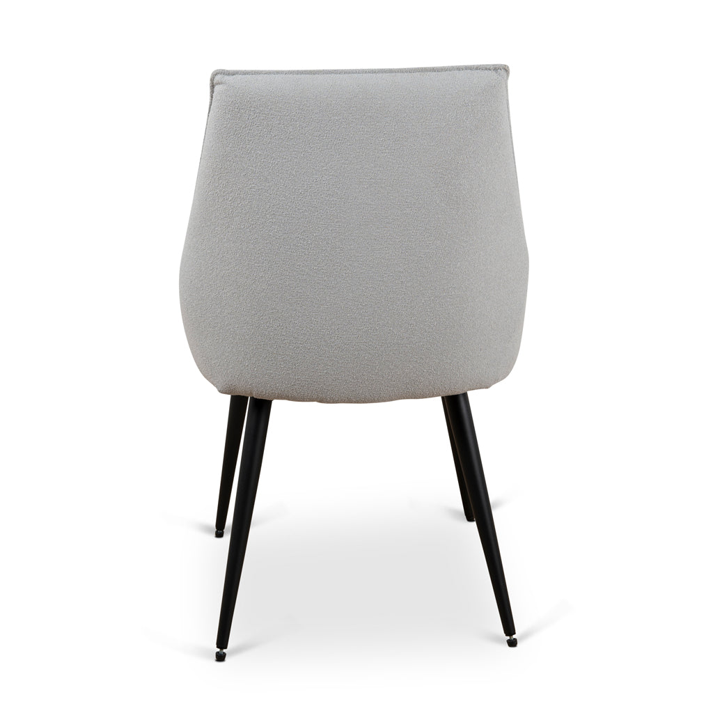 Fabric Dining Chair - Pale Grey - image 5
