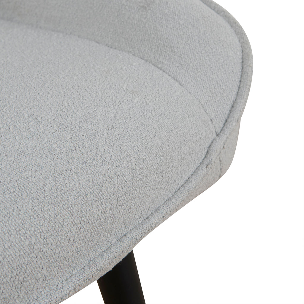 Fabric Dining Chair - Pale Grey