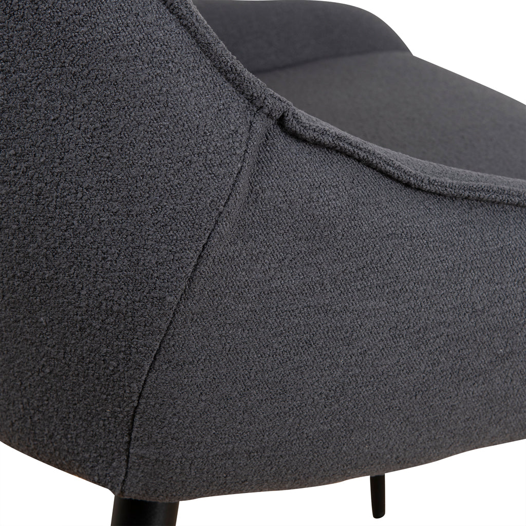 Fabric Dining Chair - Charcoal