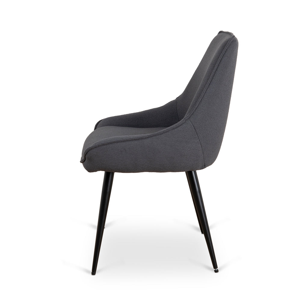 Fabric Dining Chair - Charcoal