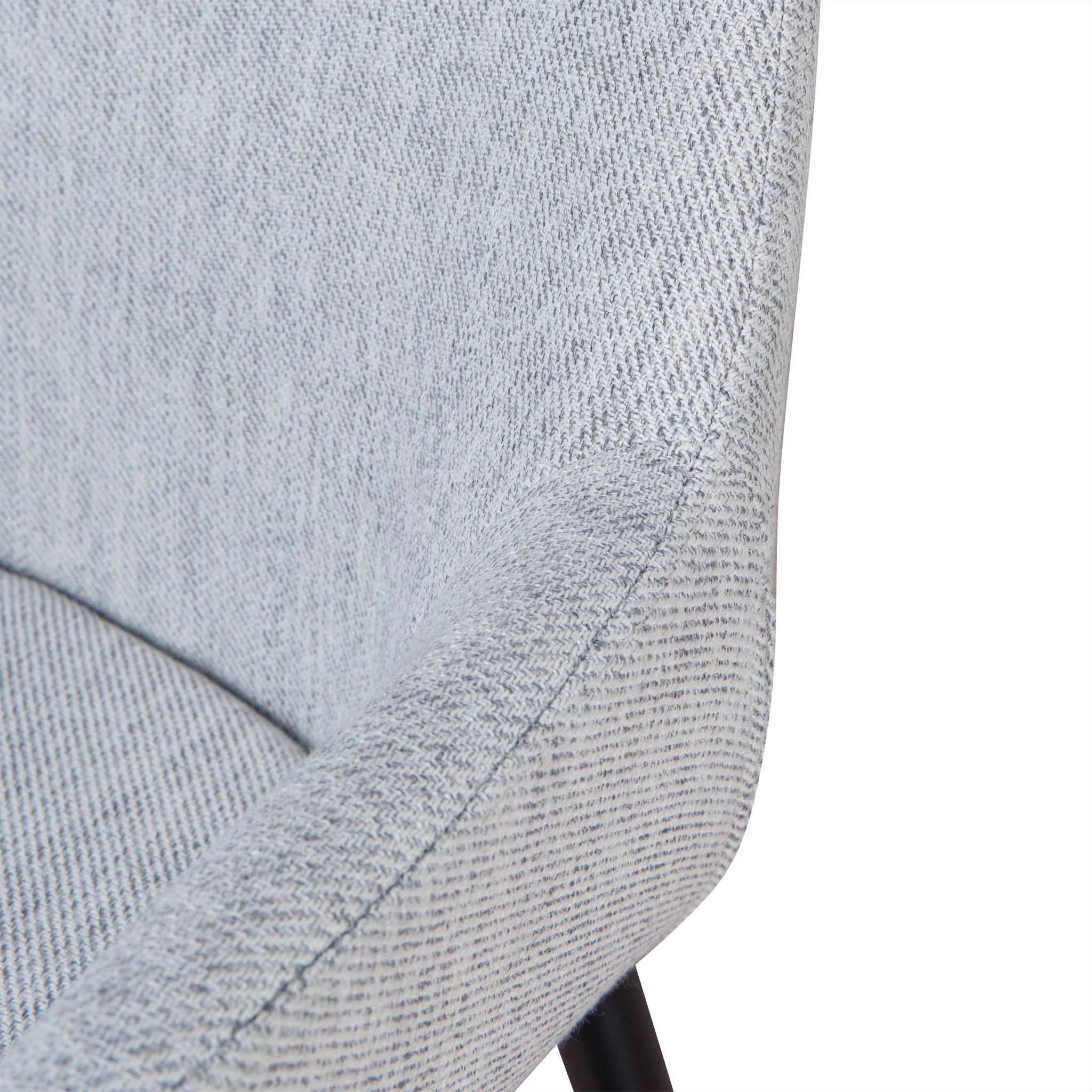 Kicena Fabric Dining chair - Silver Grey (Set of 2)