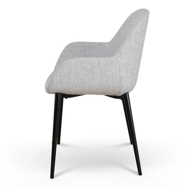Showcasing Kicena Fabric Dining chair - Silver Grey (Set of 2) DC8948-SDx2 Dining Chair by Calibre Furniturs