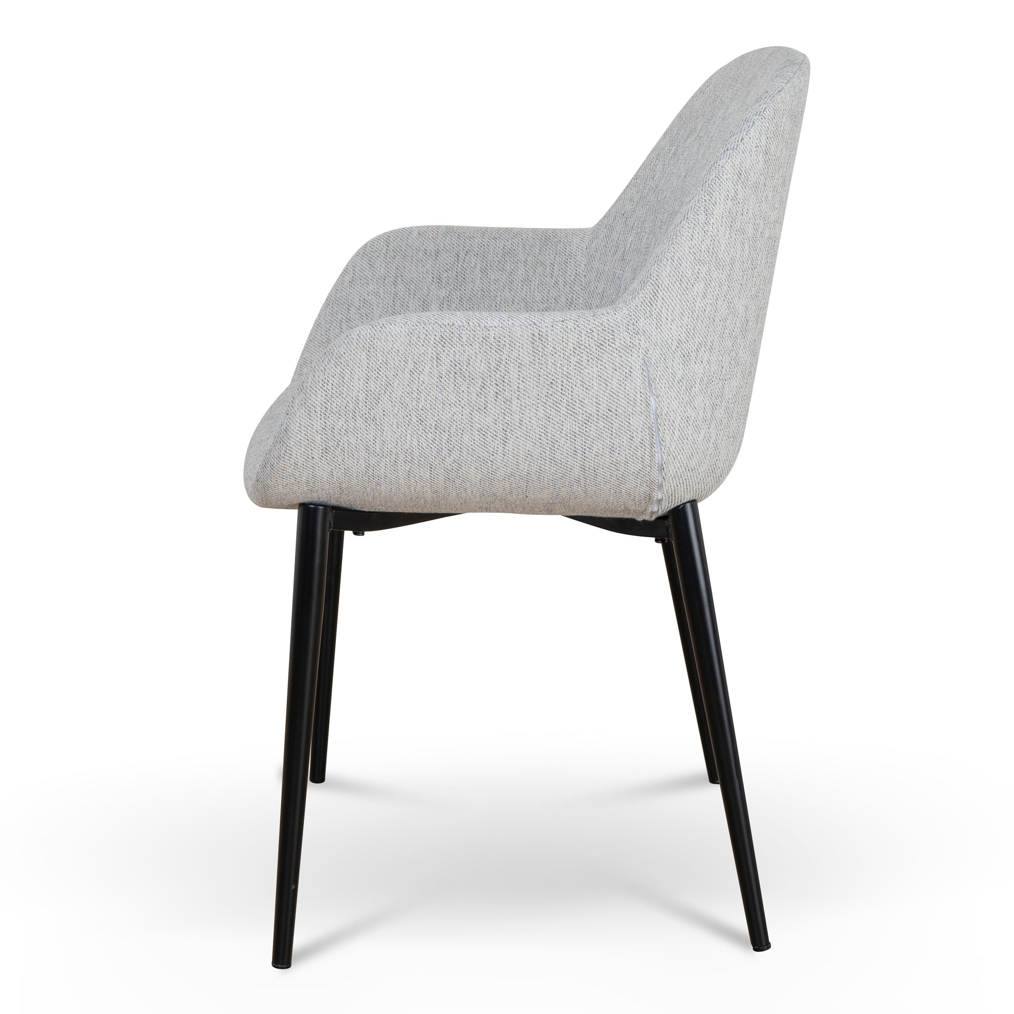 Fabric Dining chair - Silver Grey