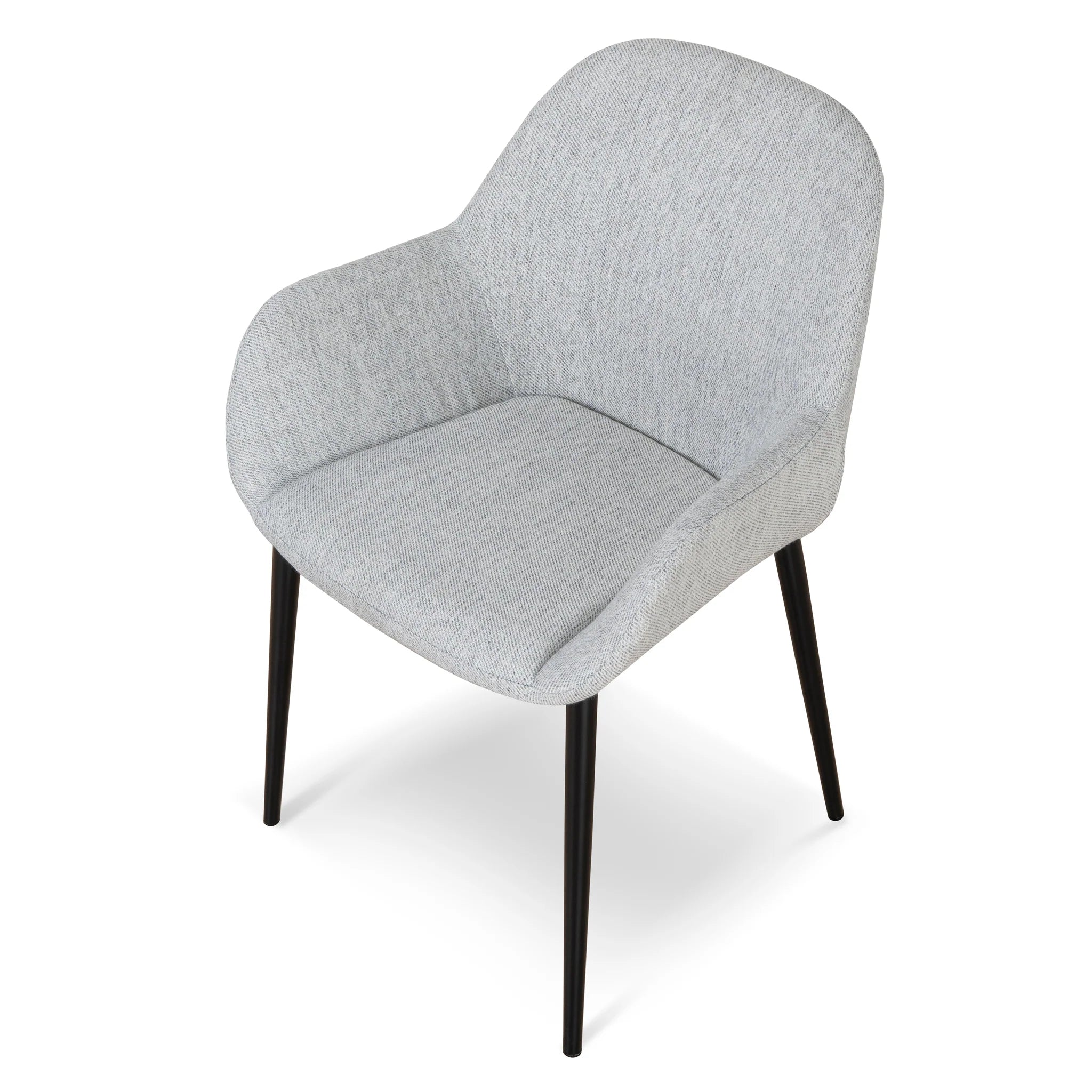 Kicena Fabric Dining chair - Silver Grey (Set of 2)