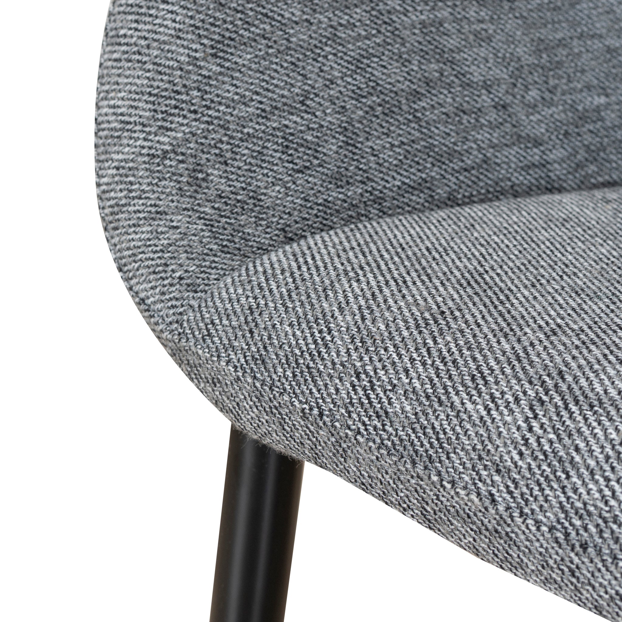 Set of 2 - Lynton Fabric Dining chair - Lava Grey