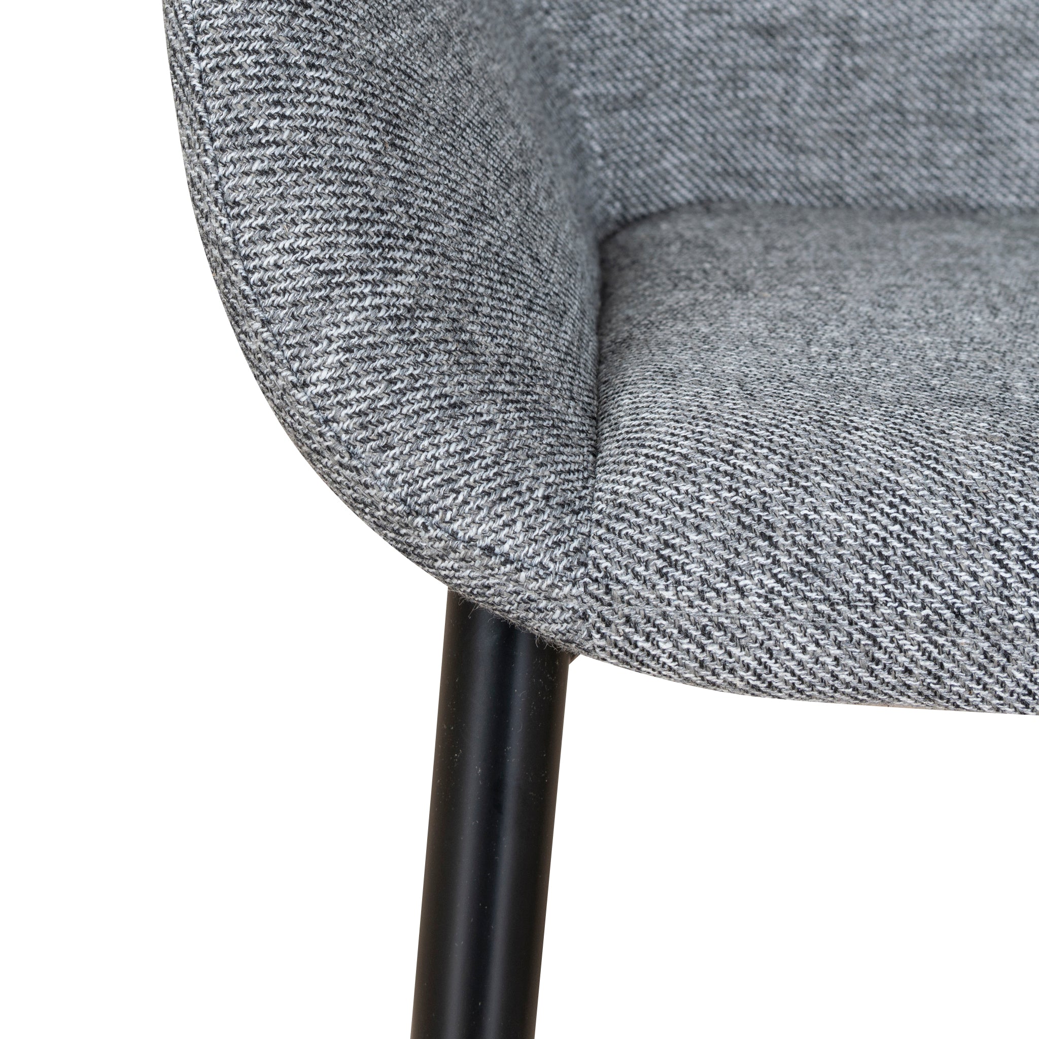 Set of 2 - Lynton Fabric Dining chair - Lava Grey