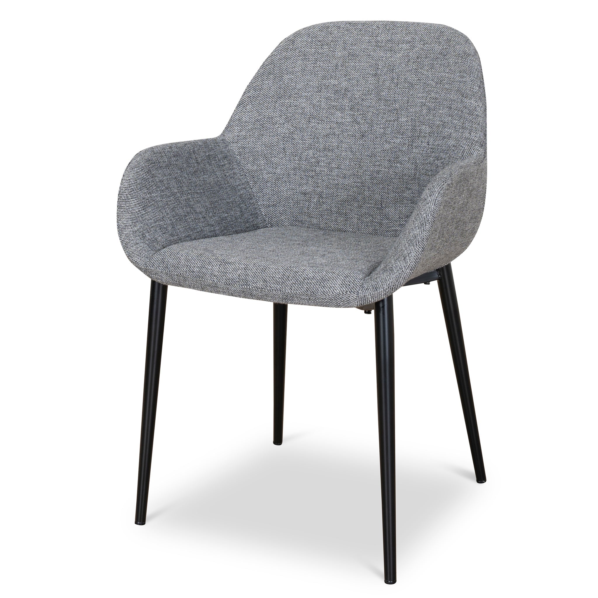 Fabric Dining chair - Lava Grey (Set of 2) - image 2