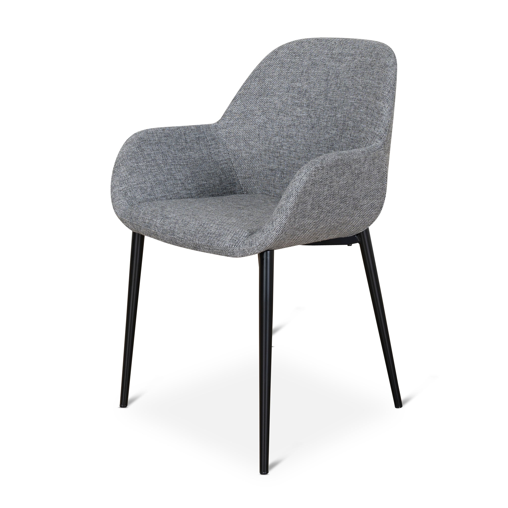 Fabric Dining chair - Lava Grey (Set of 2) - image 4