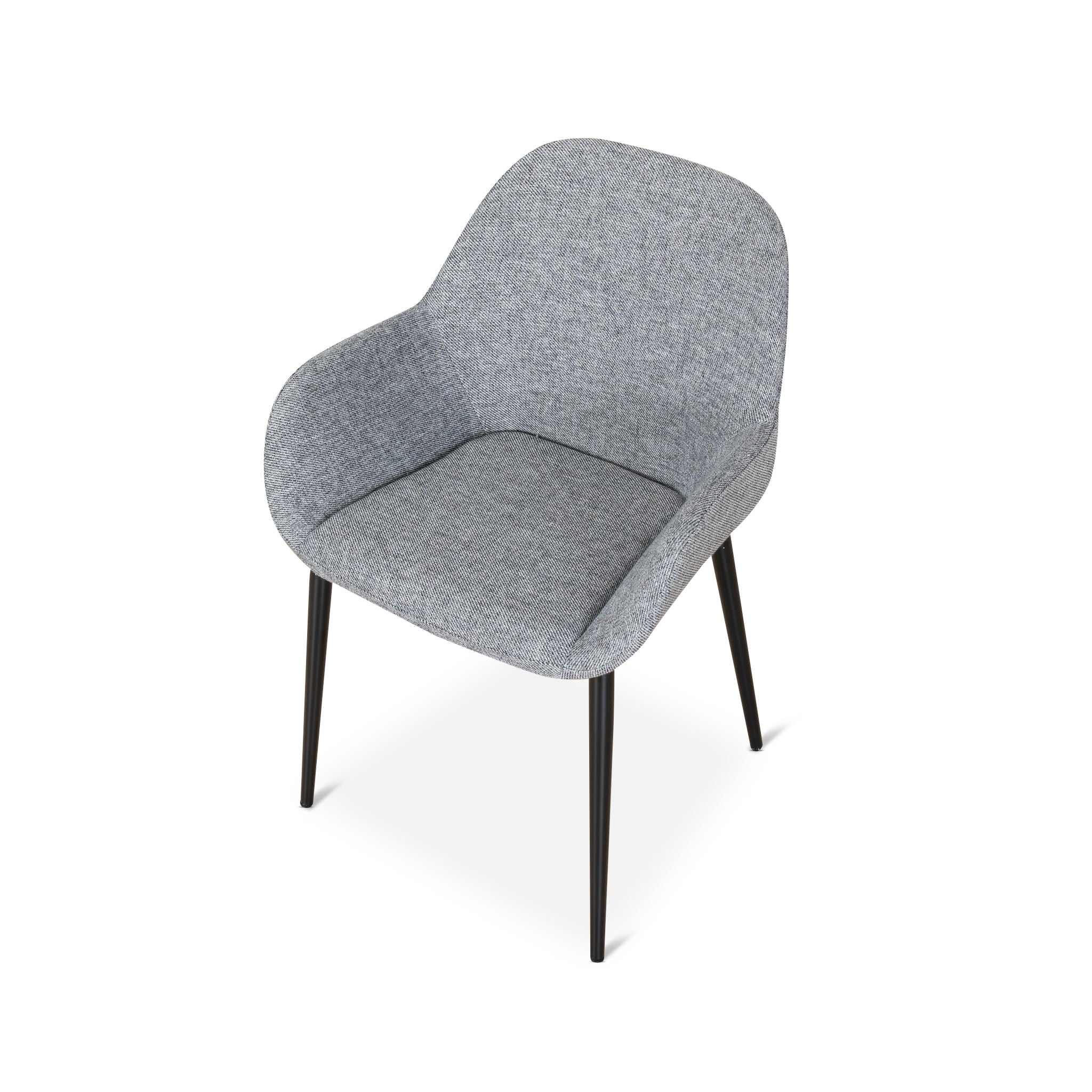 Fabric Dining chair - Lava Grey (Set of 2) - image 9