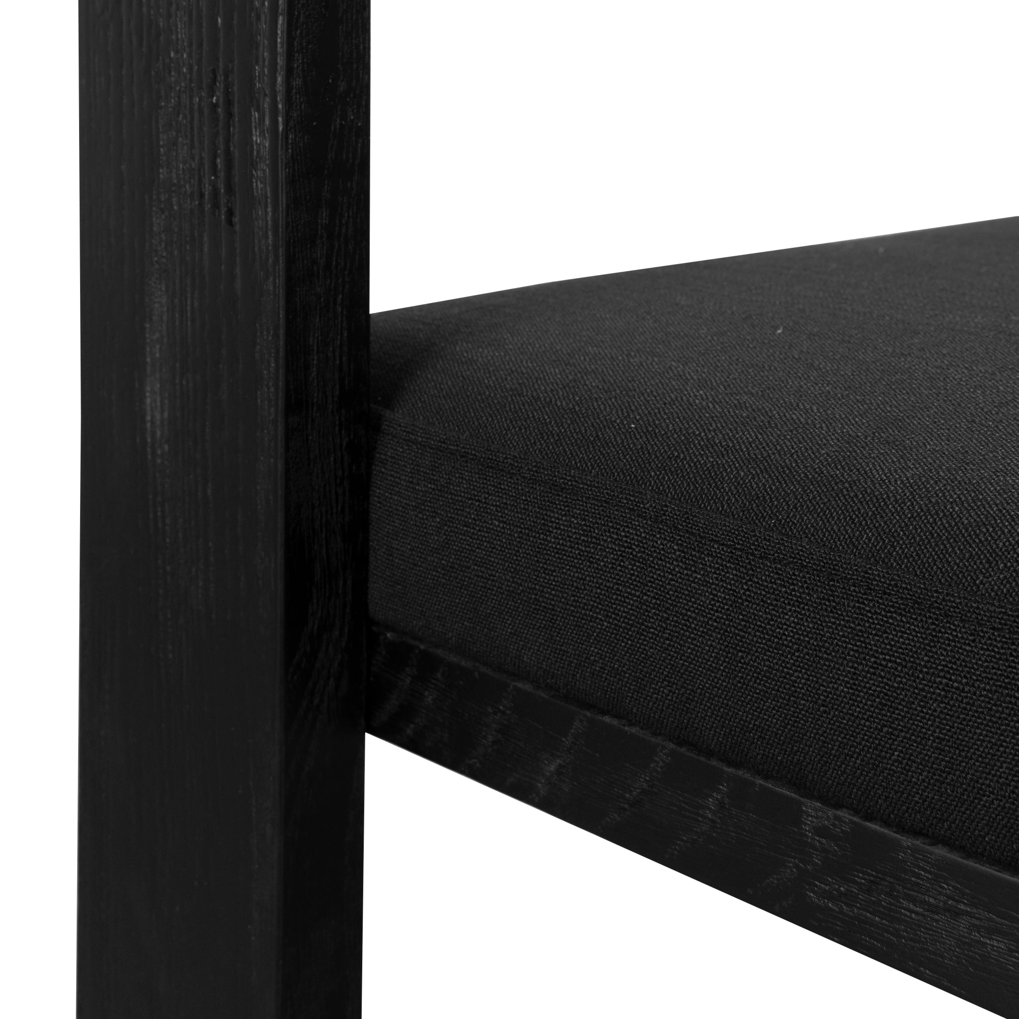 Set of 2 - Miles ELM Dining Chair - Full Black