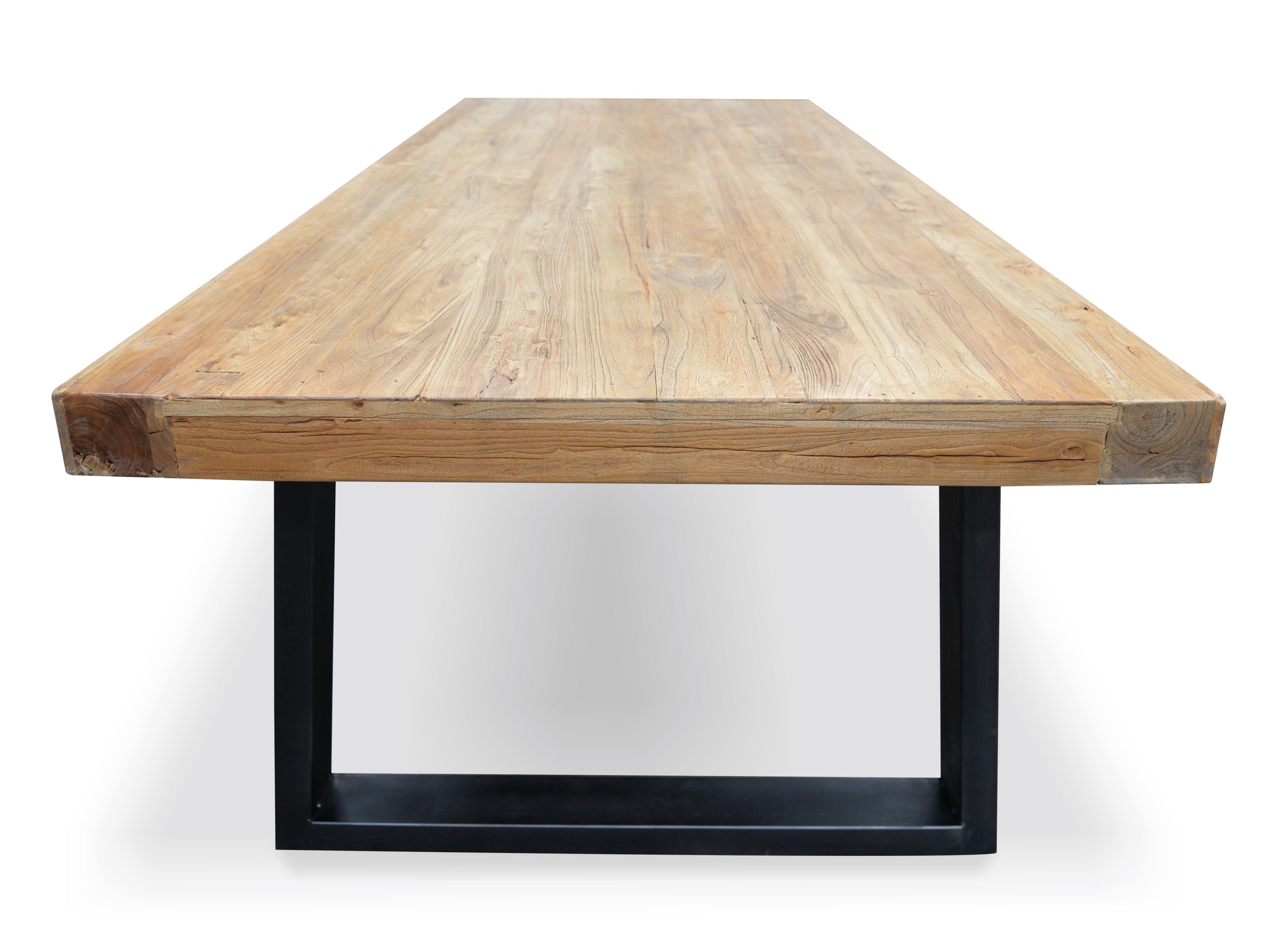 2.4m Reclaimed Elm Wood Dining Table - image 5