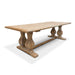 Elm Wood Dining Table 3m - Rustic Natural - image 3