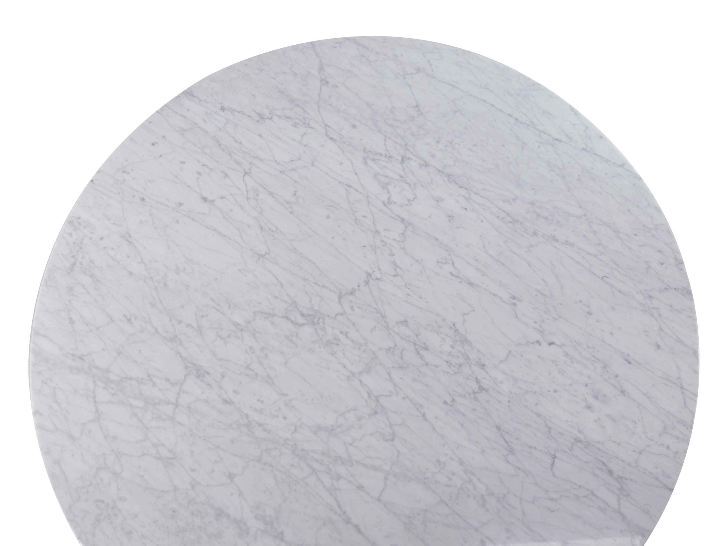 CDT971-SD 1.15m Marble Round Dining Table - Natural