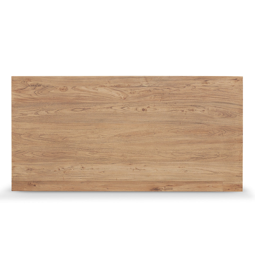 1.98m Reclaimed Elm Wood Dining Table - image 3