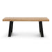 1.98m Reclaimed Elm Wood Dining Table - image 2