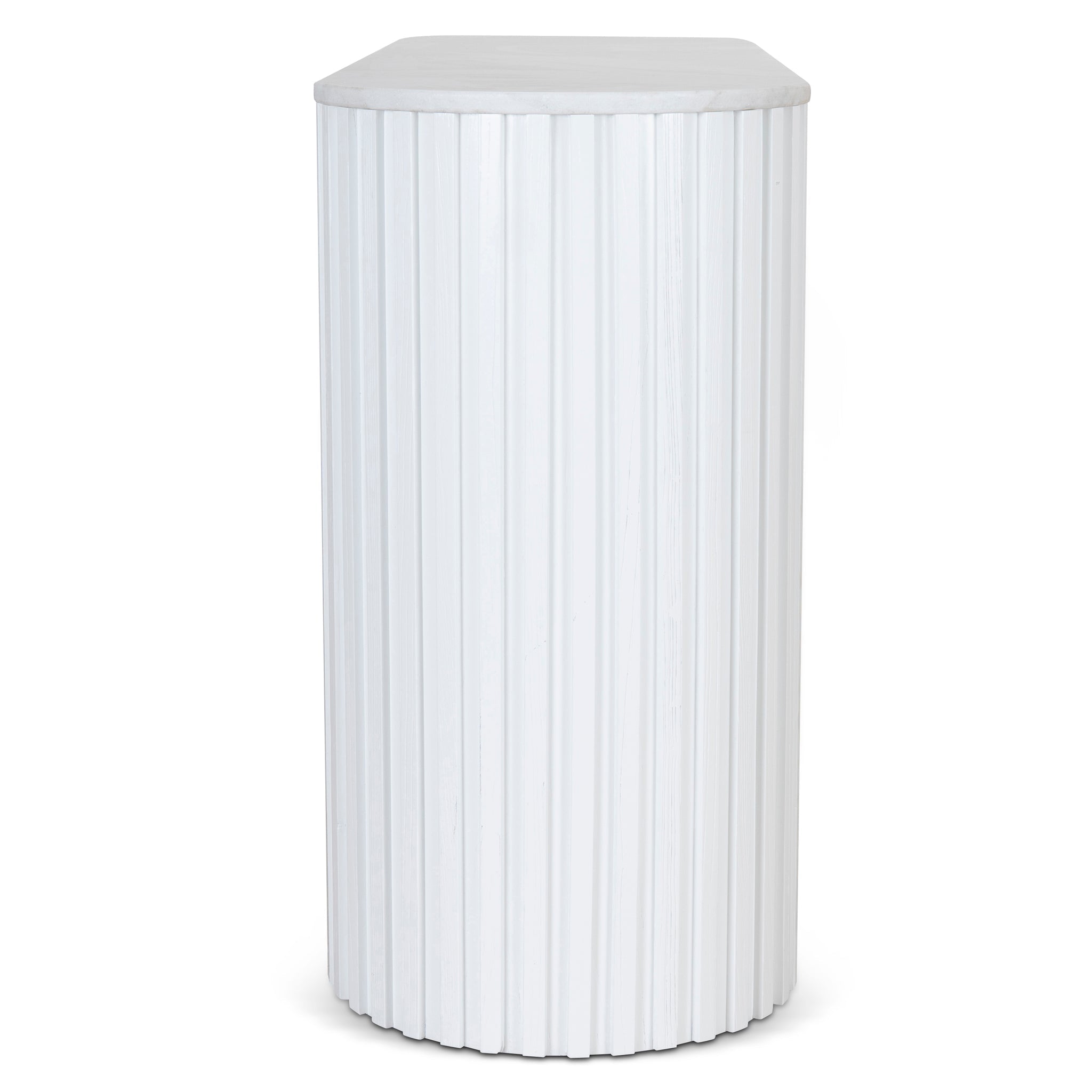 CDT10034-NI 1.5m Marble Console Table - White