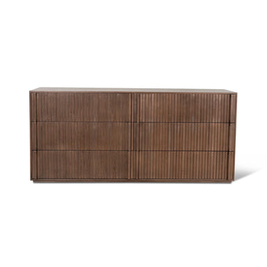 Showcasing Penuro 6 Drawer Wooden Chest - Walnut DT10035-NI Chest by Calibre Furniturs