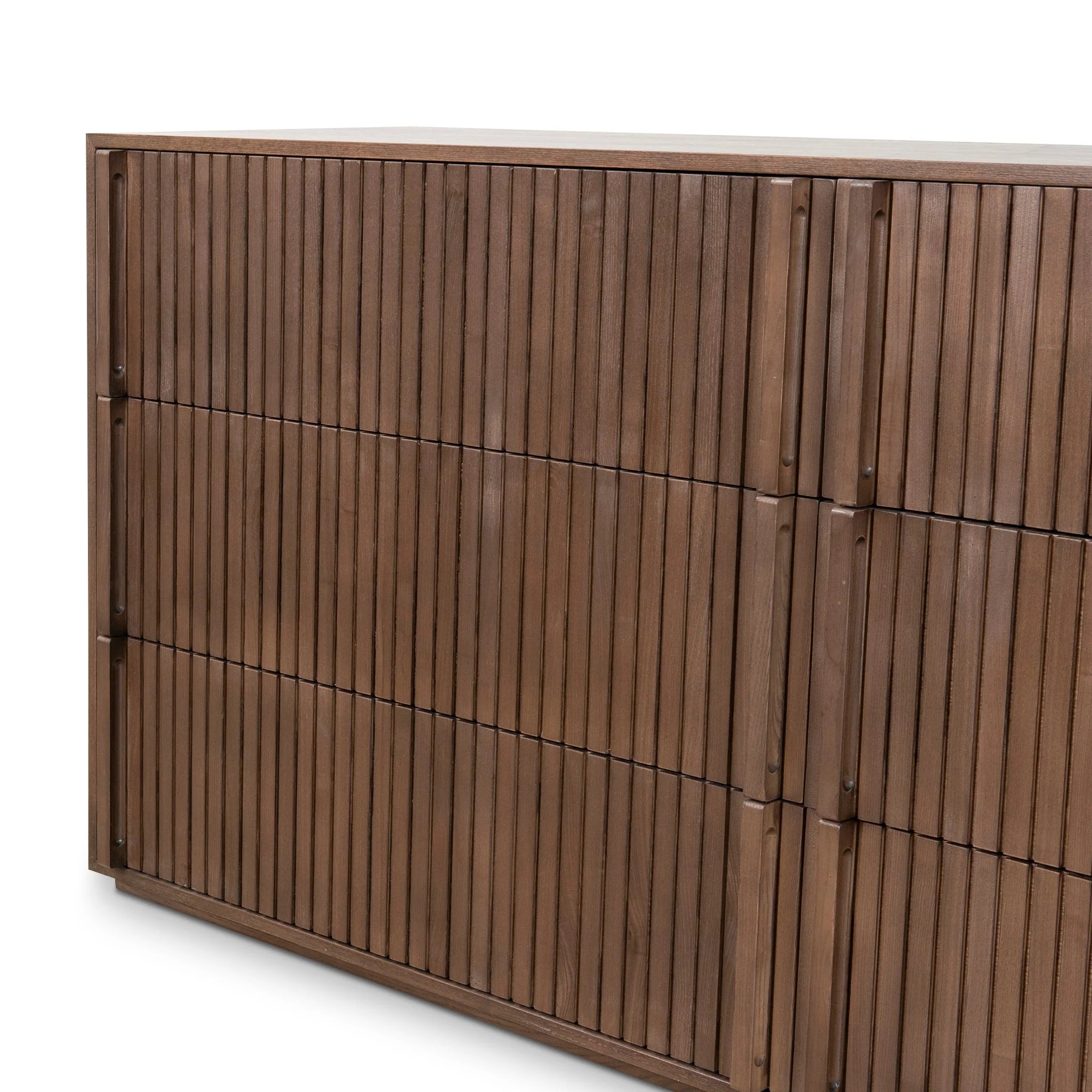 Penuro 6 Drawer Wooden Chest - Walnut