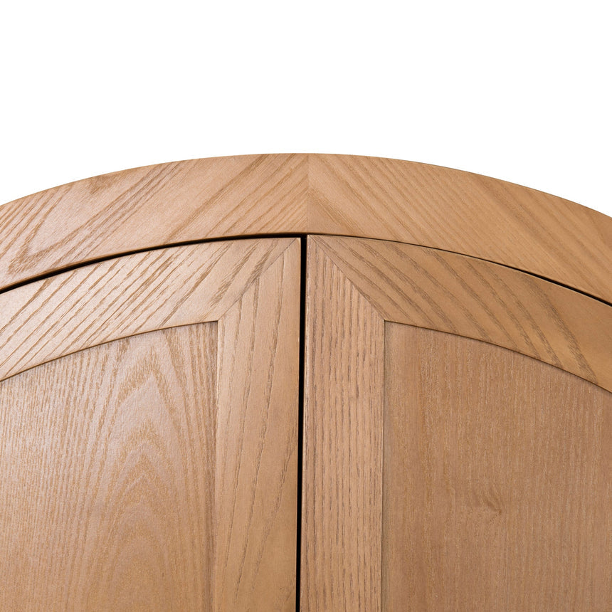 1.83m (H) Ash Curve Cabinet - Natural