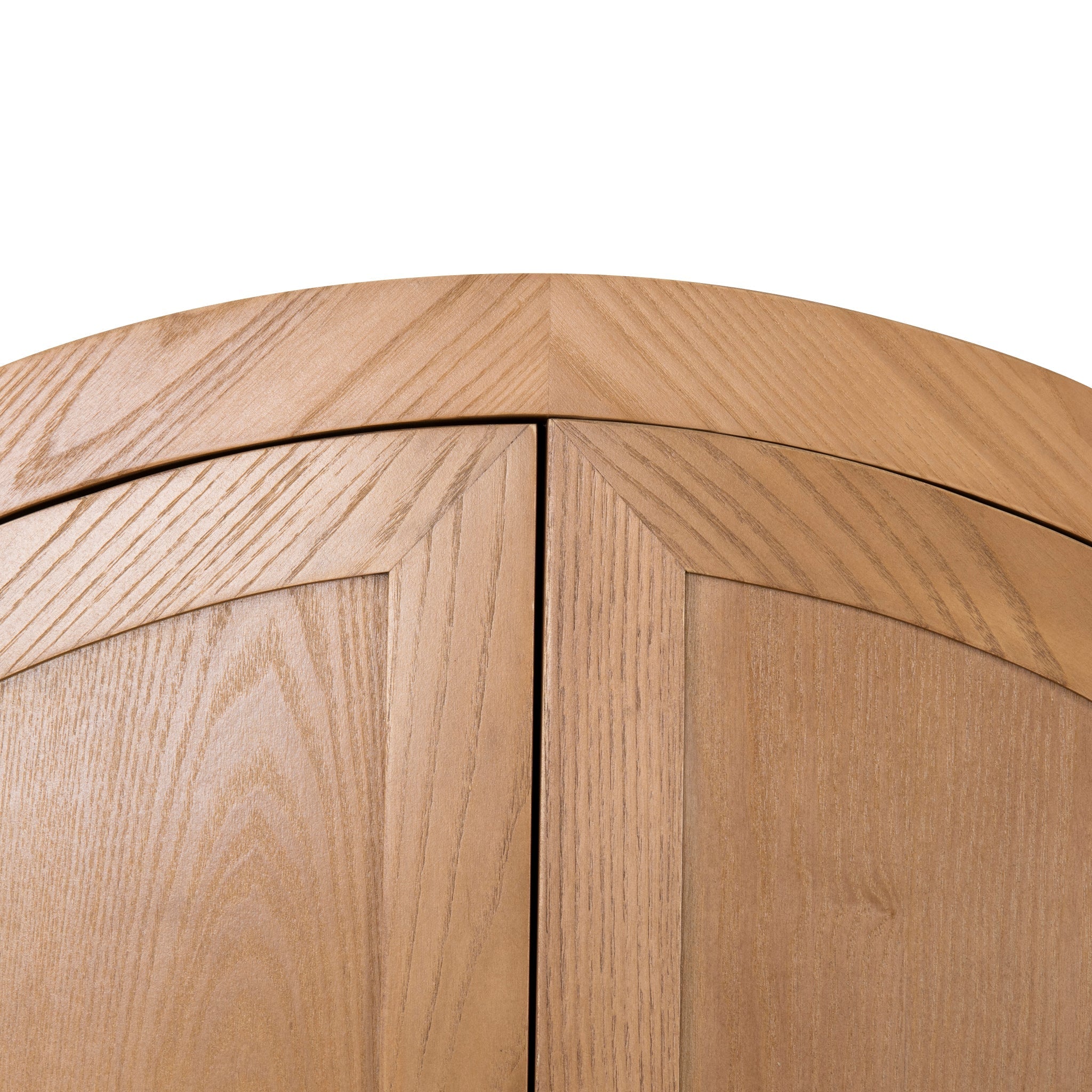 CDT10036-NI 1.83m (H) Ash Curve Cabinet - Natural