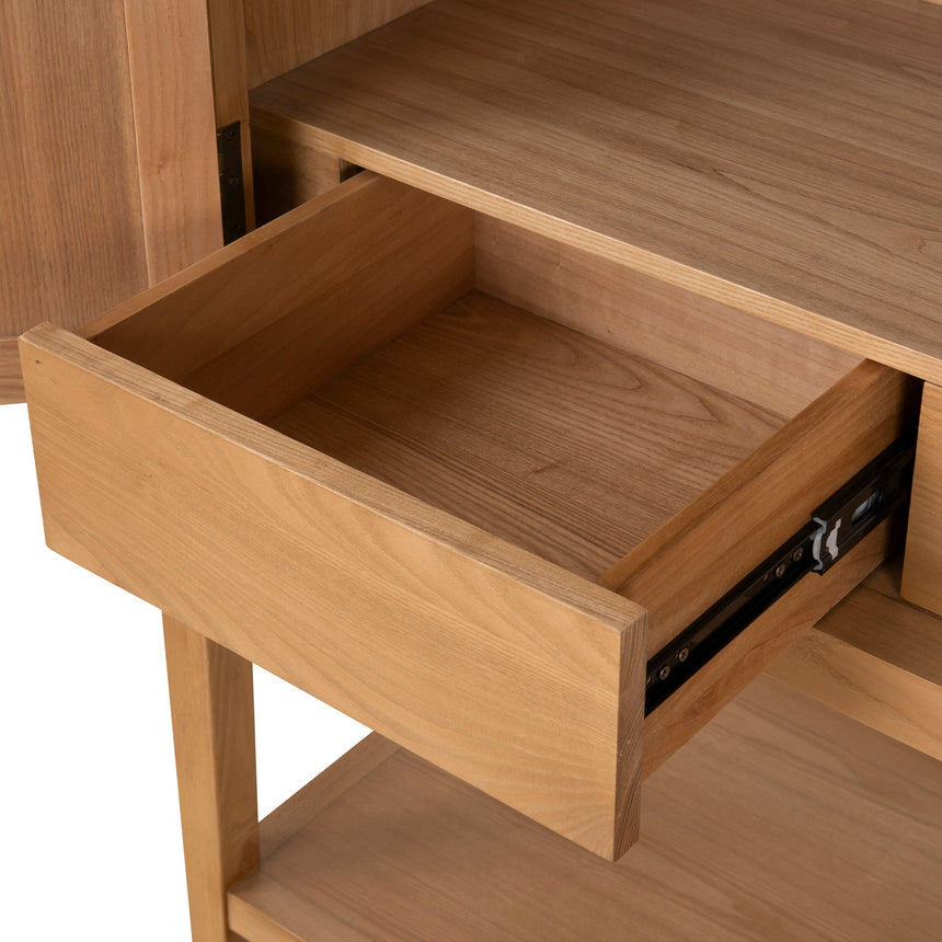 1.83m (H) Ash Curve Cabinet - Natural