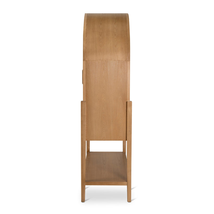 1.83m (H) Ash Curve Cabinet - Natural
