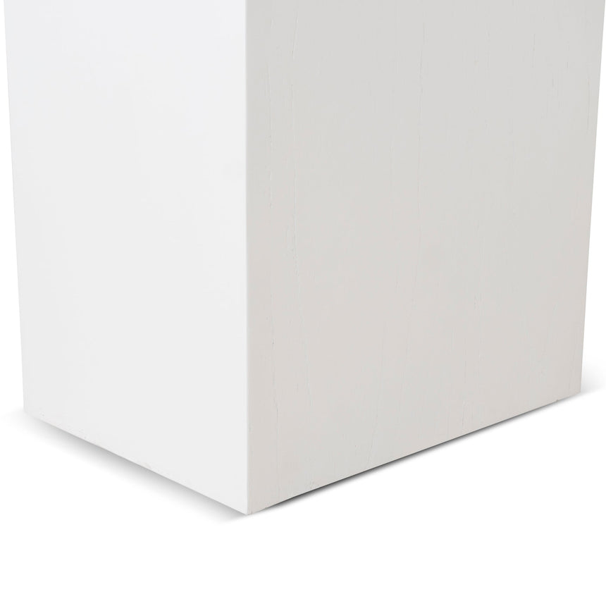 1.9m New Elm Console Table - Full White