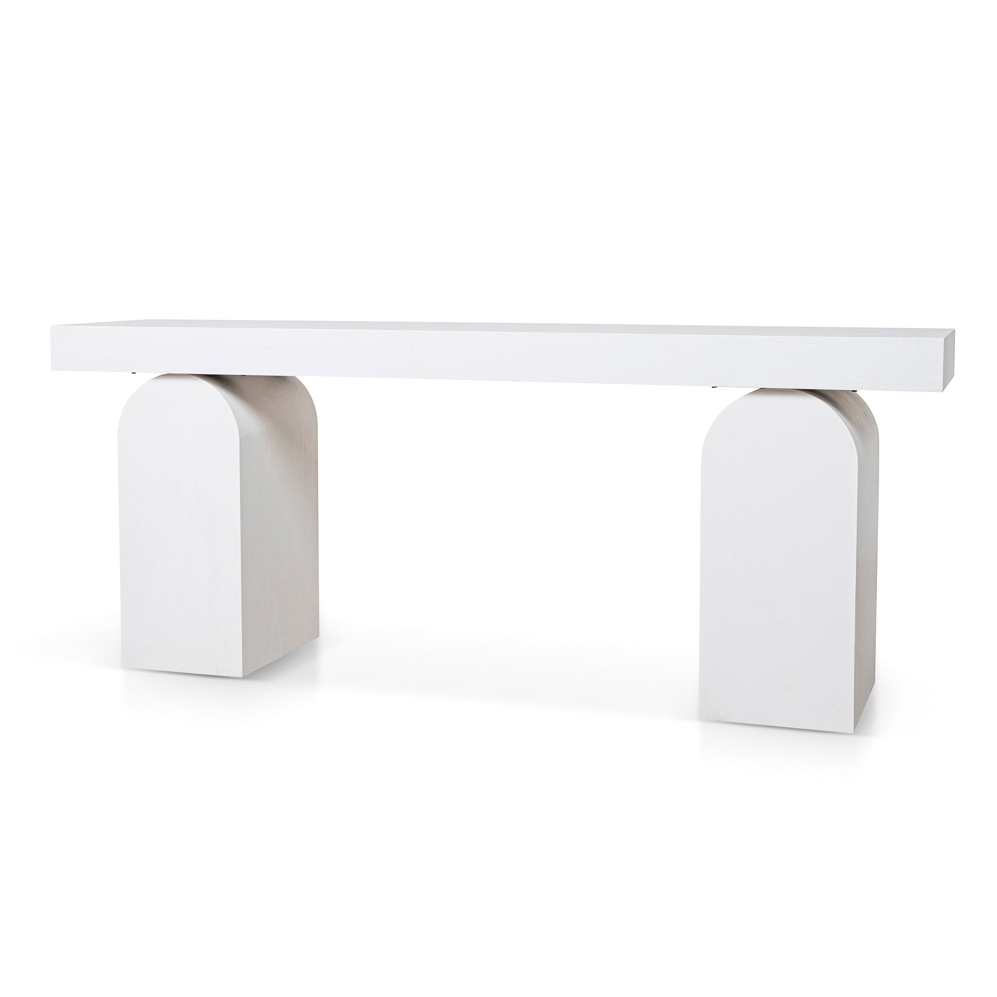 CDT10046-NI 1.9m New Elm Console Table - Full White