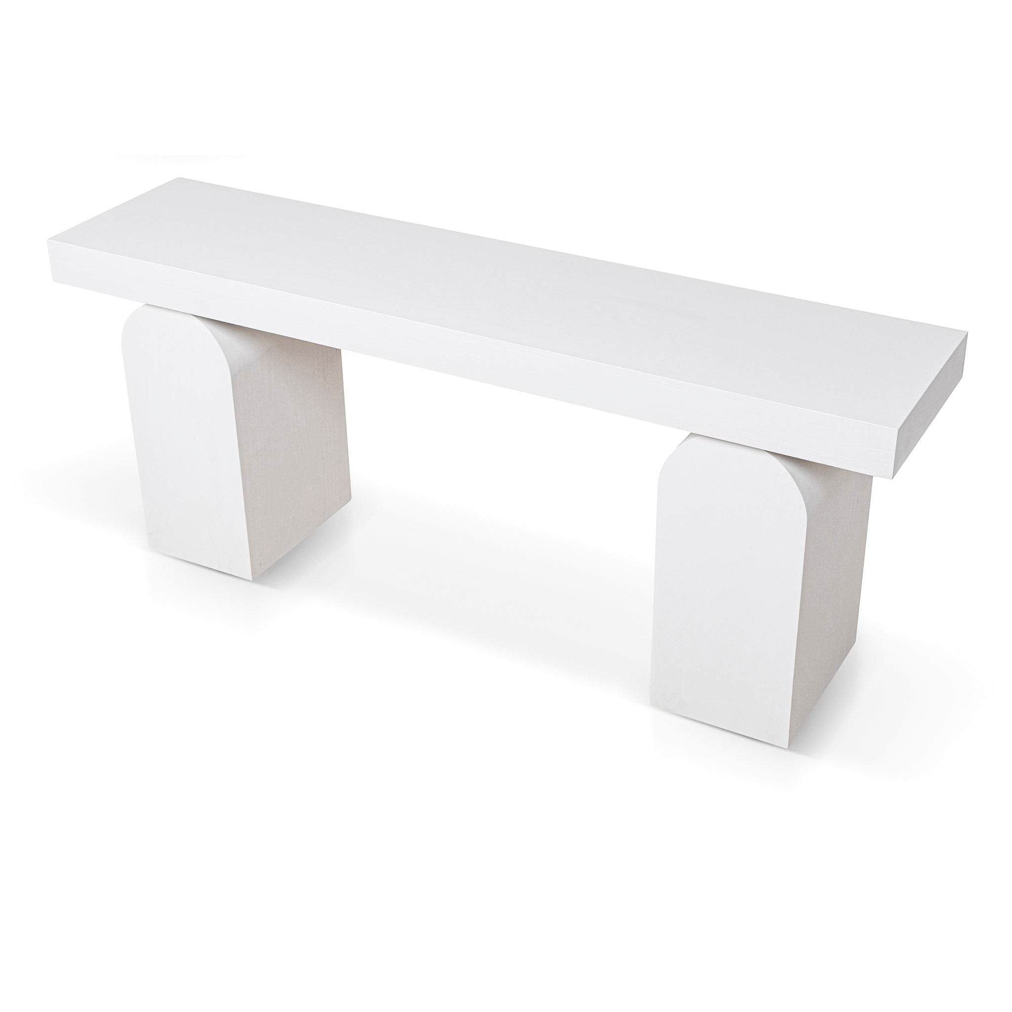 CDT10046-NI 1.9m New Elm Console Table - Full White