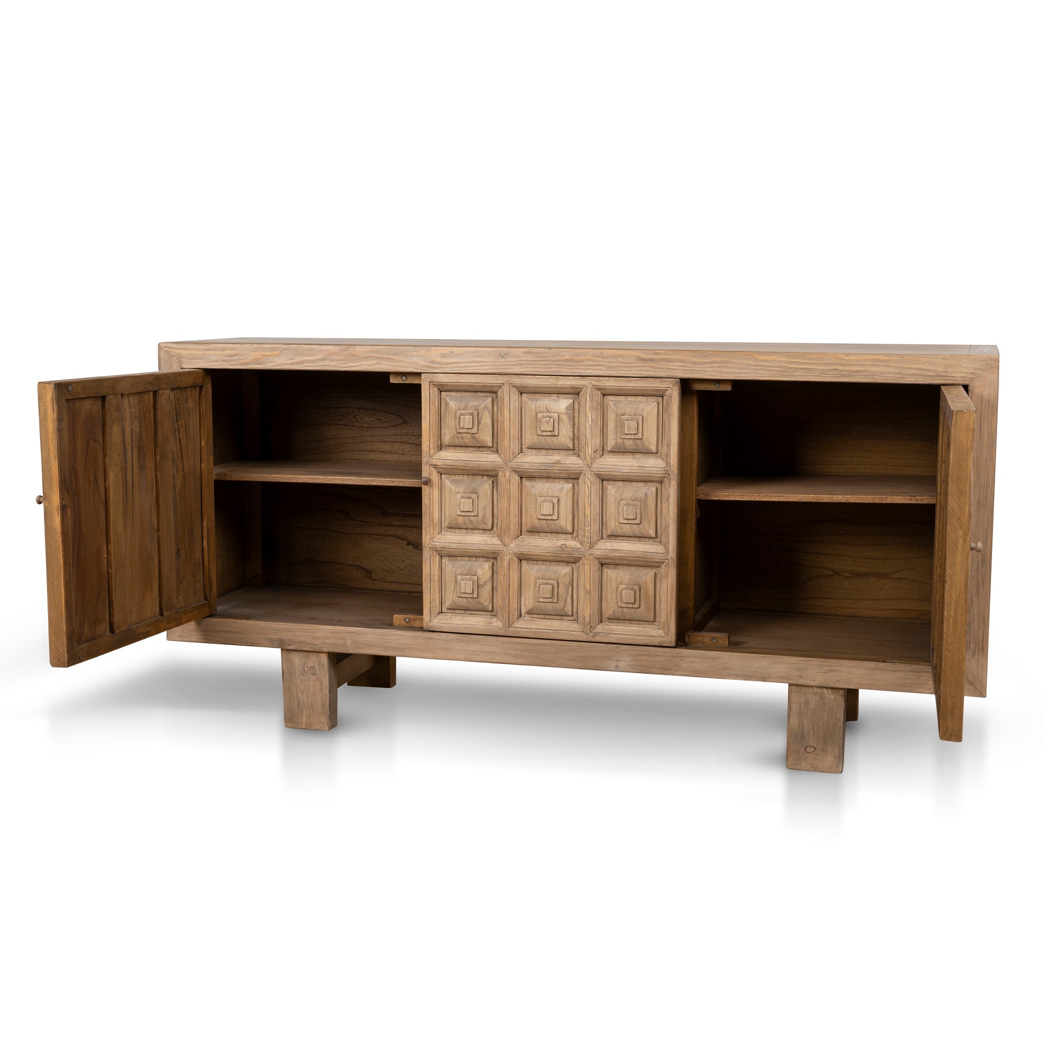 CDT10235-NA 1.83m Elm Sideboard Unit - Natural