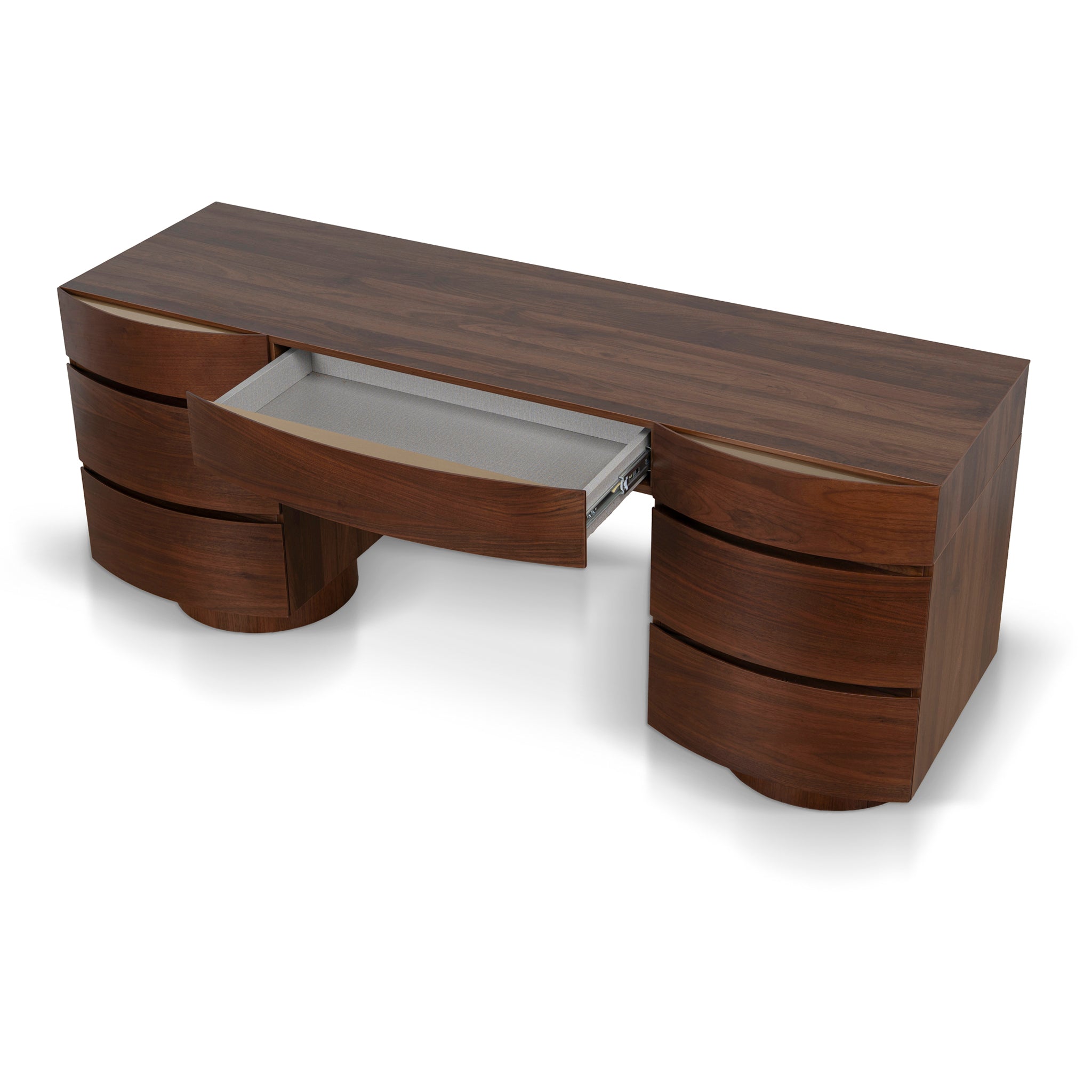 CDT10247-IG 1.72m Home Office Desk - Walnut