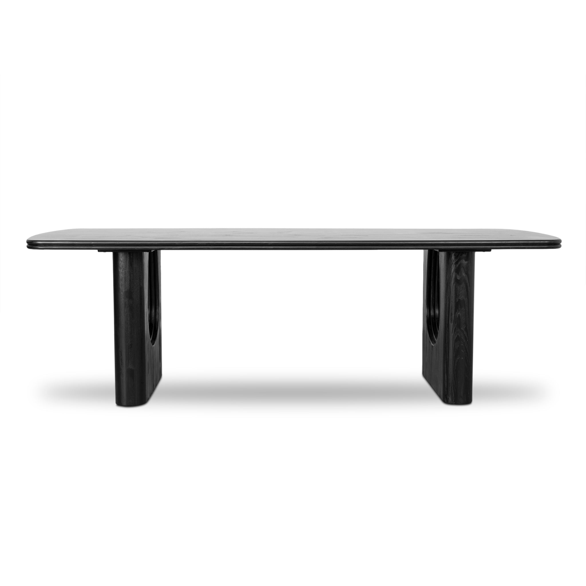 2.4m Recycled Fir Dining Table - Full Black - image 3