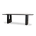 2.4m Recycled Fir Dining Table - Full Black