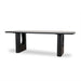 Showcasing Ketaria 2.4m Recycled Fir Dining Table - Full Black DT10260-NI Dining Table by Calibre Furniturs