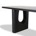2.4m Recycled Fir Dining Table - Full Black - image 7