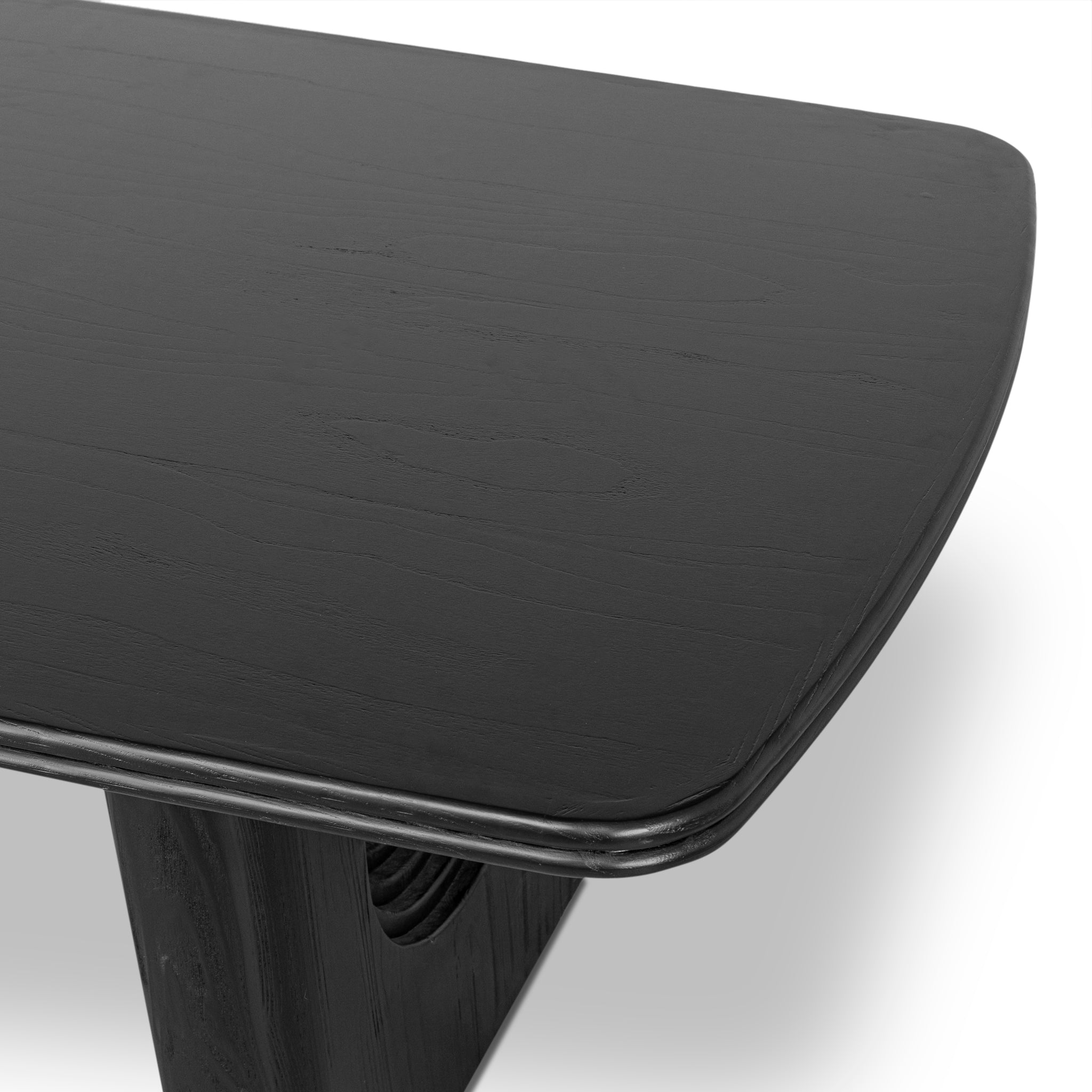 2.4m Recycled Fir Dining Table - Full Black - image 9