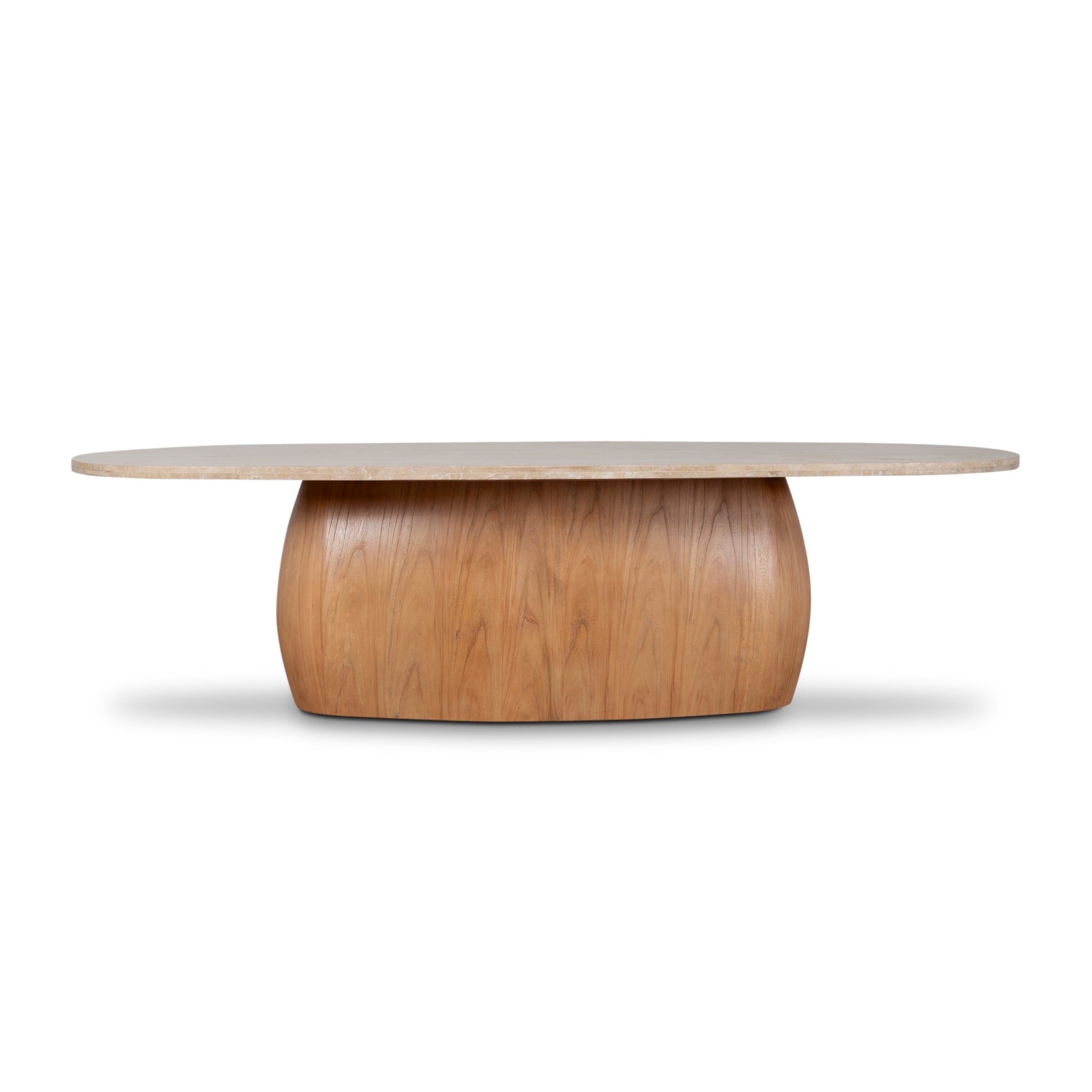 2.8m Travertine Dining Table - Natural - image 2